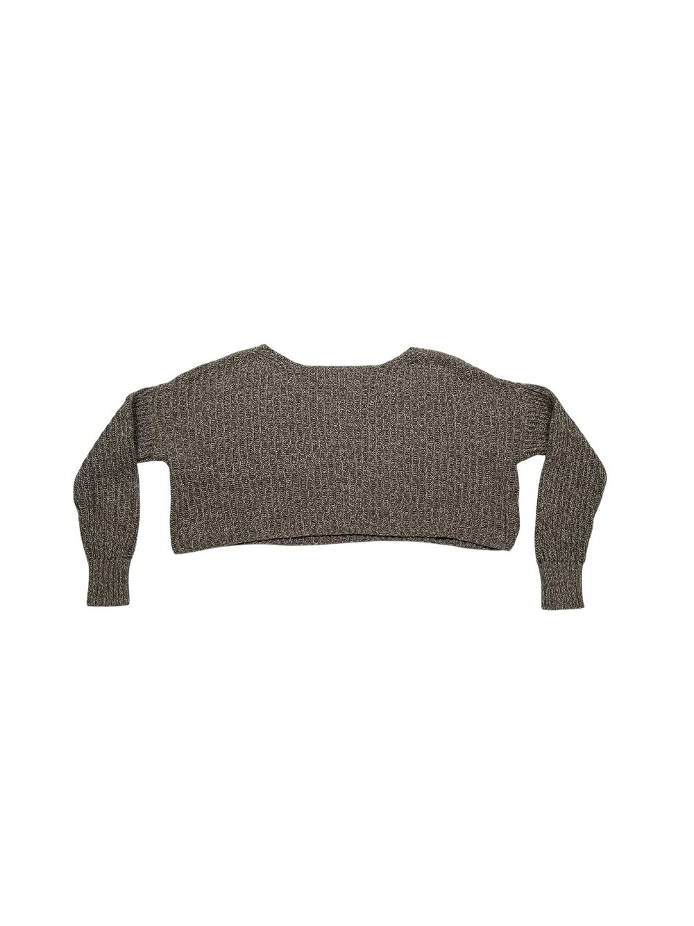 American Eagle AE Cropped Crochet Boatneck Sweater Boho Coastal Cottagecore